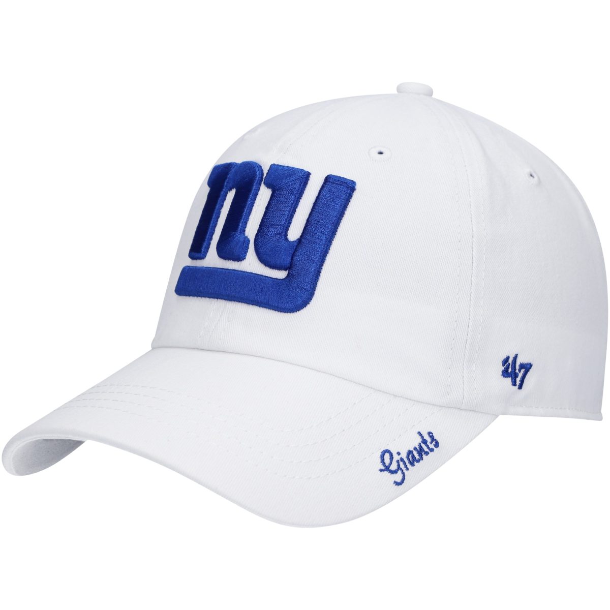 New York Giants womens 47 white new york giants miata clean up logo adjustable hat | Giants Shop