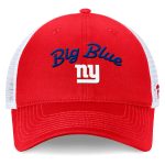 New York Giants womens fanatics red new york giants slogan trucker adjustable hat | Giants Shop