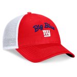 New York Giants womens fanatics red new york giants slogan trucker adjustable hat | Giants Shop