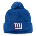 New York Giants womens fanatics royal new york giants logo cuffed knit hat with pom | Giants Shop