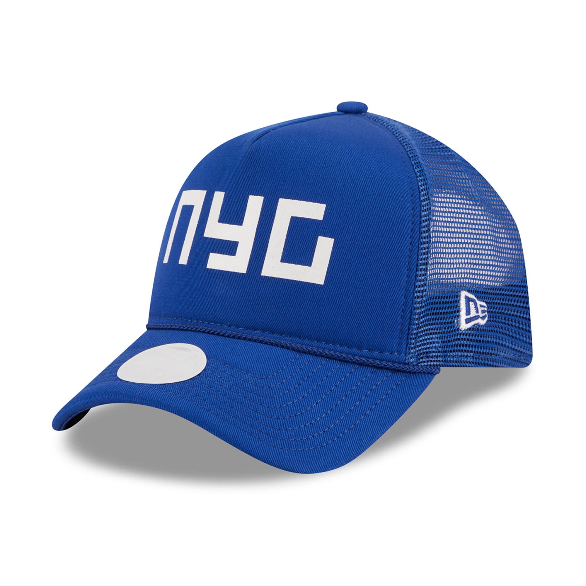 New York Giants womens new era royal new york giants mcgee trucker 9forty adjustable hat | Giants Shop