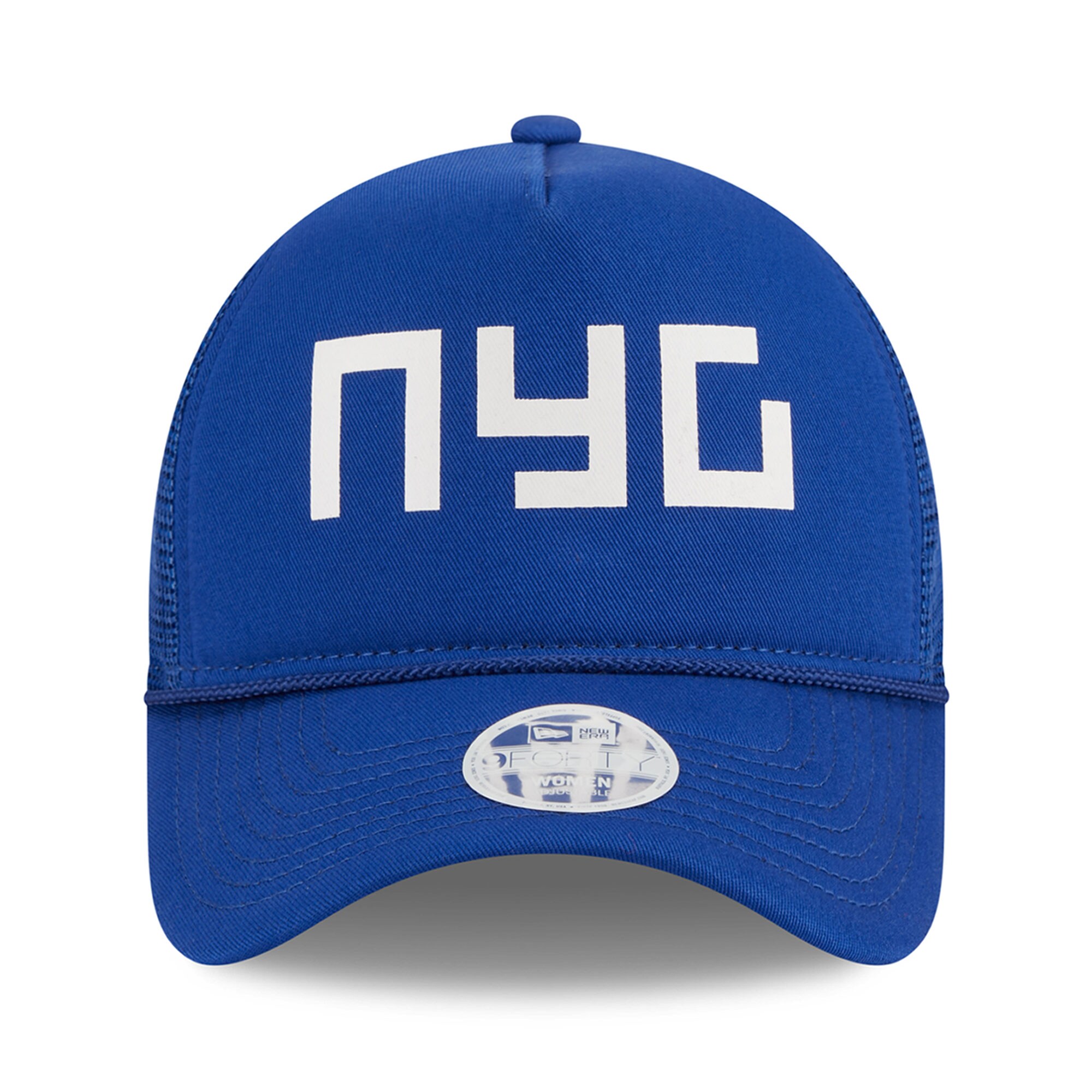 New York Giants womens new era royal new york giants mcgee trucker 9forty adjustable hat | Giants Shop