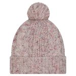 New York Giants womens new era stone new york giants trendy tone cuffed knit hat with pom | Giants Shop