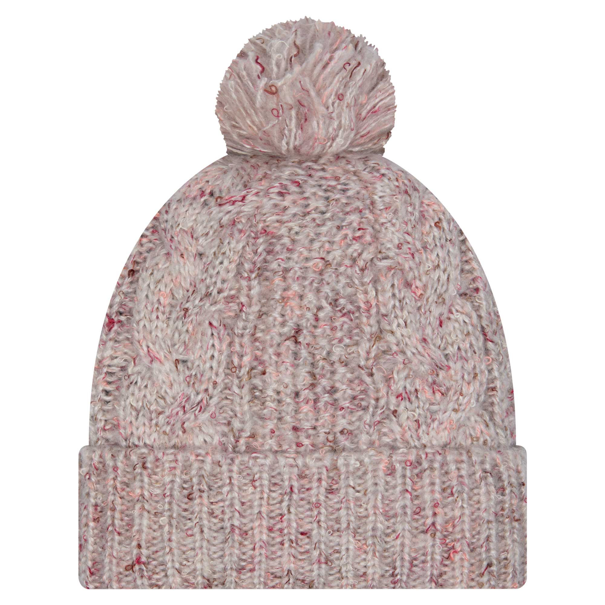 New York Giants womens new era stone new york giants trendy tone cuffed knit hat with pom | Giants Shop