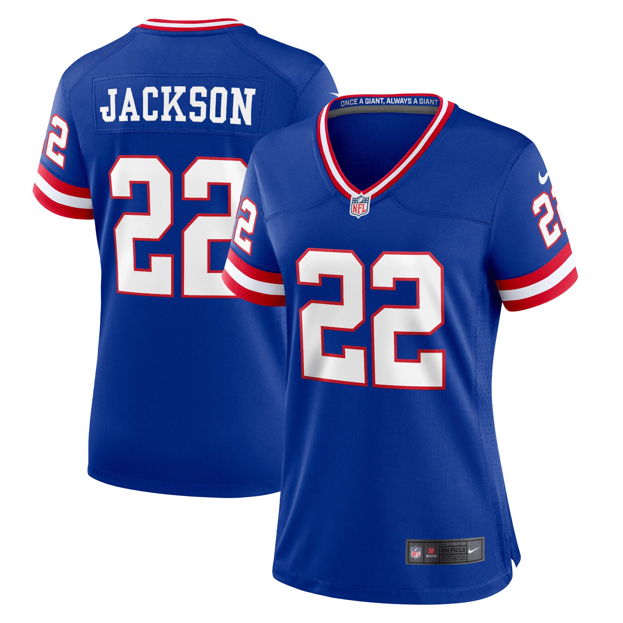 New York Giants womens nike adoree jackson royal new york giants classic player game jersey | Giants Shop