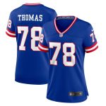New York Giants womens nike andrew thomas royal new york giants classic player game jersey | Giants Shop