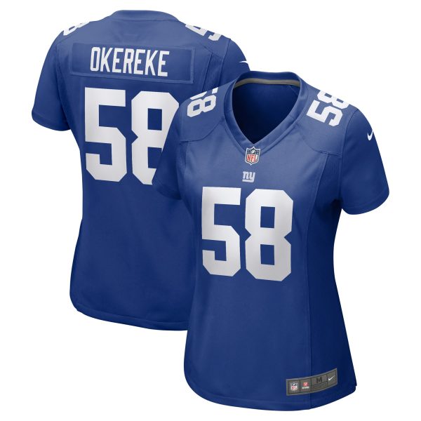 New York Giants womens nike bobby okereke royal new york giants game player jersey | Giants Shop