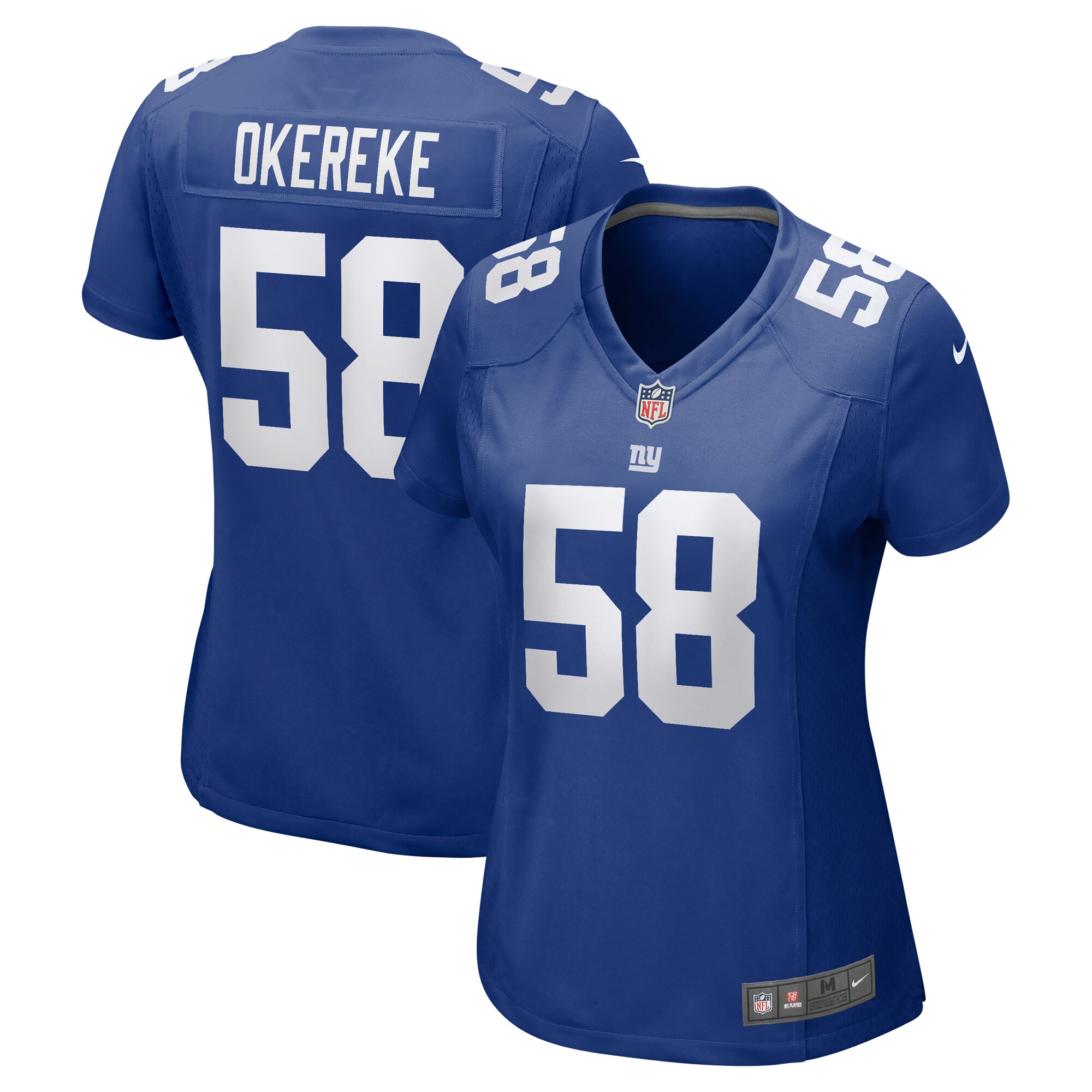 New York Giants womens nike bobby okereke royal new york giants game player jersey | Giants Shop