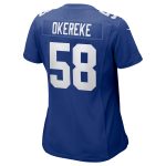 New York Giants womens nike bobby okereke royal new york giants game player jersey | Giants Shop