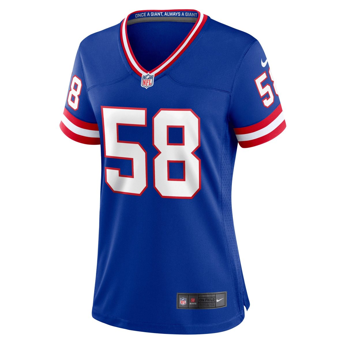 New York Giants womens nike carl banks royal new york giants classic retired player game jersey | Giants Shop