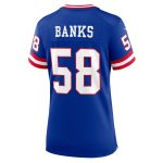 New York Giants womens nike carl banks royal new york giants classic retired player game jersey | Giants Shop