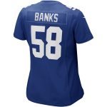 New York Giants womens nike carl banks royal new york giants game retired player jersey | Giants Shop