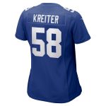 New York Giants womens nike casey kreiter royal new york giants game jersey | Giants Shop
