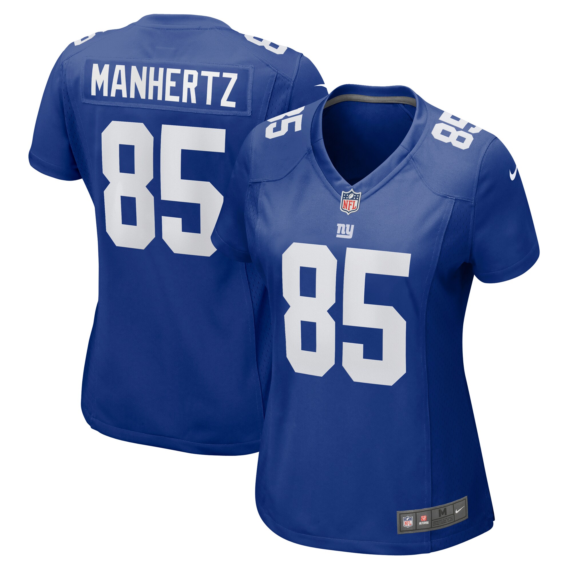 New York Giants womens nike chris manhertz royal new york giants game jersey | Giants Shop