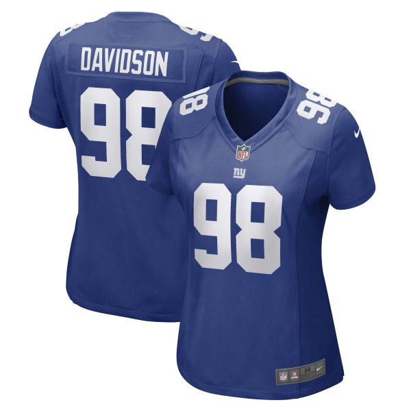 New York Giants womens nike d.j. davidson royal new york giants game player jersey | Giants Shop