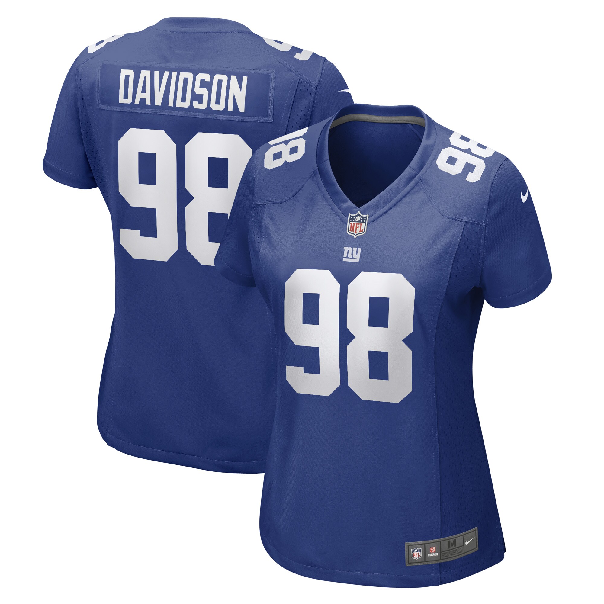 New York Giants womens nike d.j. davidson royal new york giants game player jersey | Giants Shop