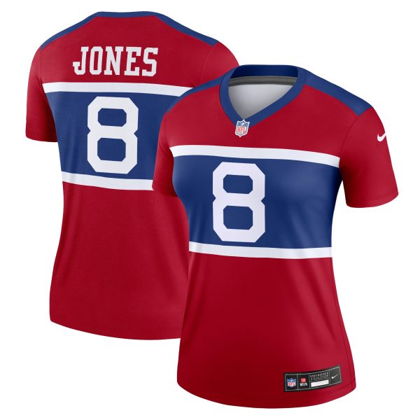 New York Giants womens nike daniel jones red new york giants alternate legend player performance top | Giants Shop