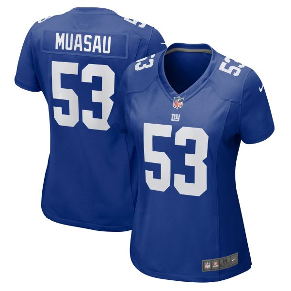 New York Giants womens nike darius muasau royal new york giants game jersey | Giants Shop