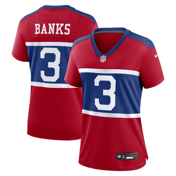 New York Giants womens nike deonte banks century red new york giants alternate player game jersey | Giants Shop