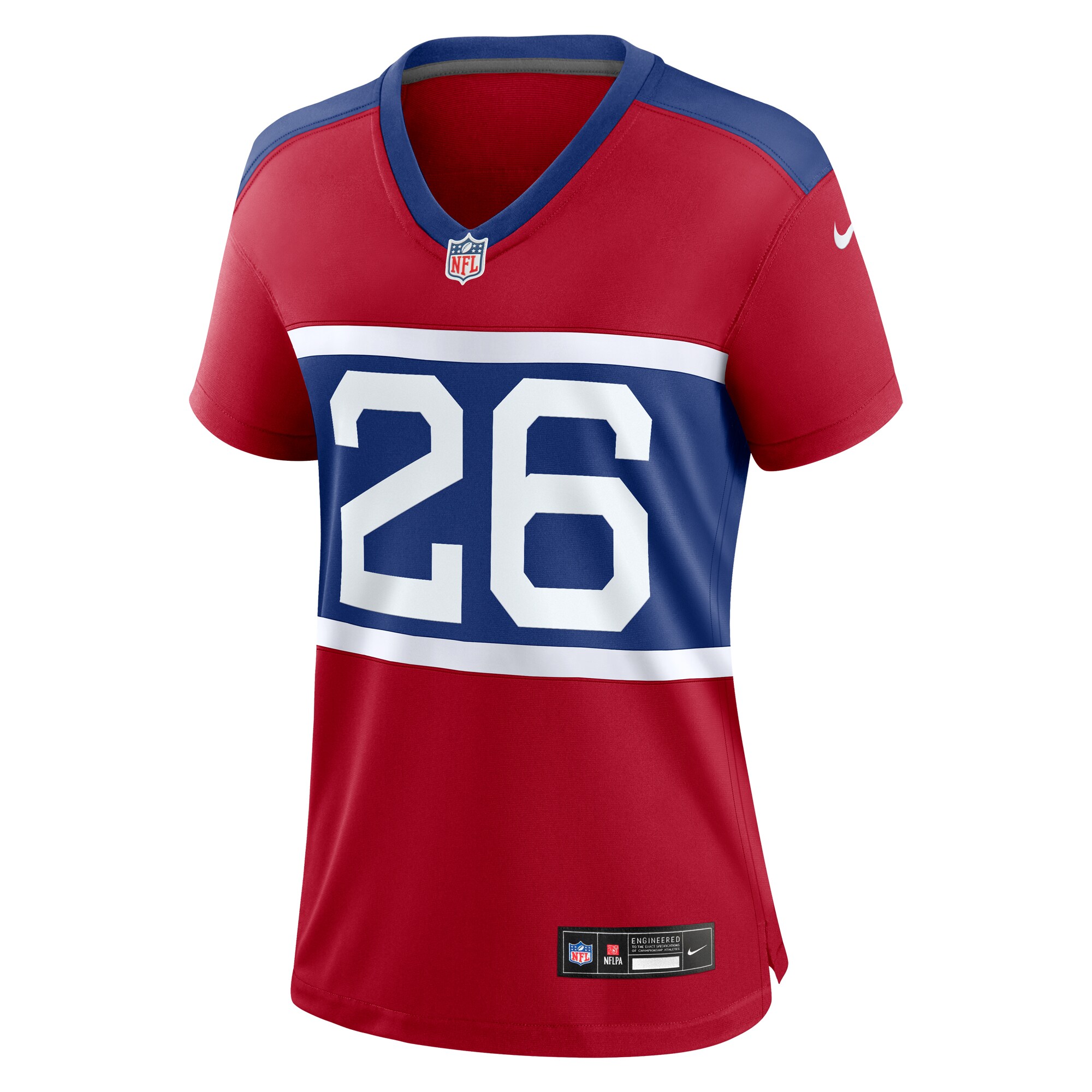 New York Giants womens nike devin singletary century red new york giants alternate player game jersey | Giants Shop
