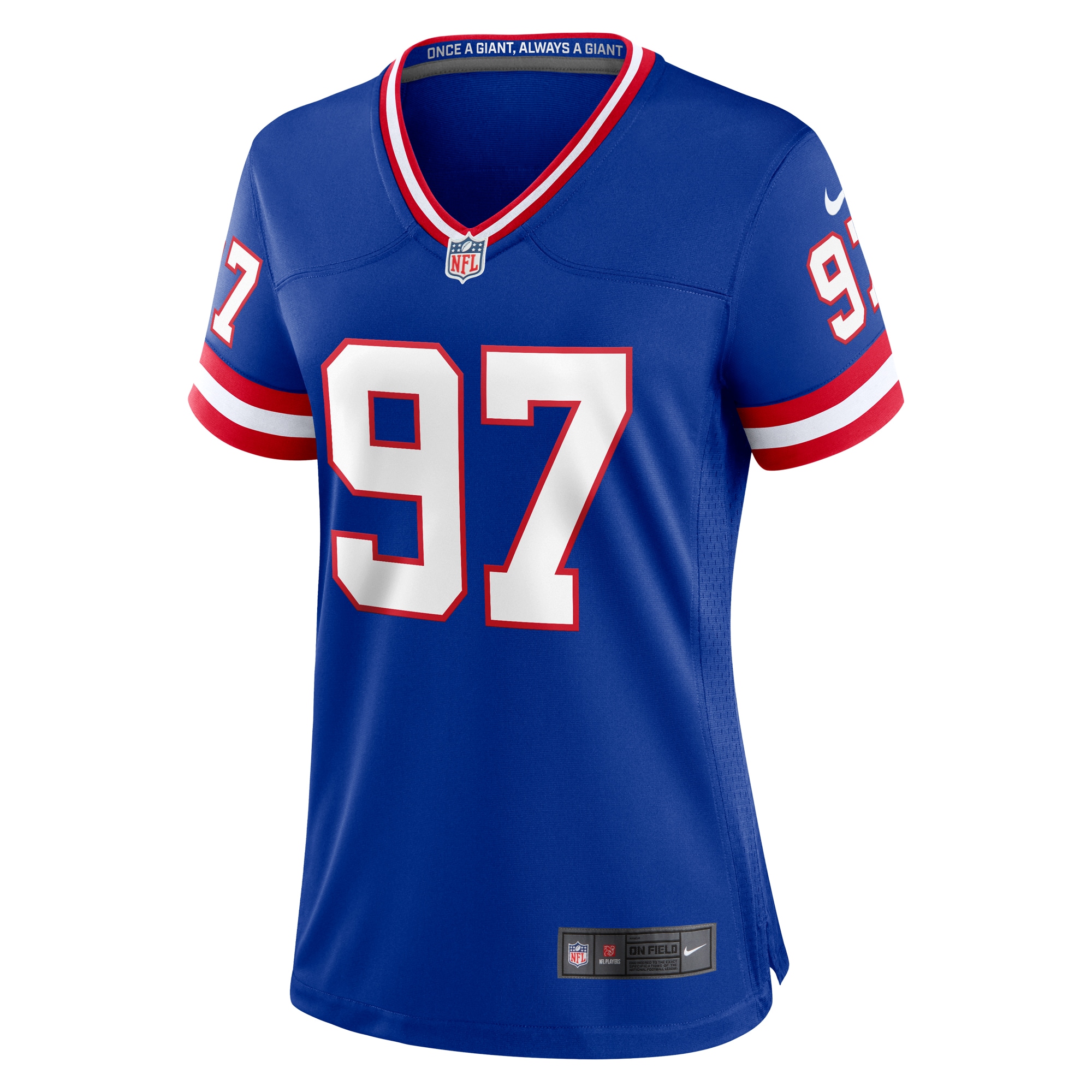 New York Giants womens nike dexter lawrence ii royal new york giants classic game player jersey | Giants Shop