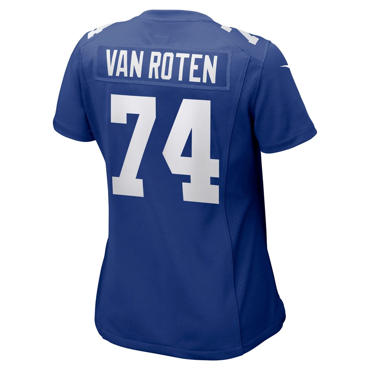 New York Giants womens nike greg van roten royal new york giants team game jersey | Giants Shop