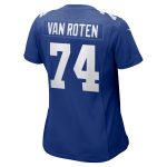 New York Giants womens nike greg van roten royal new york giants team game jersey | Giants Shop