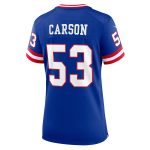 New York Giants womens nike harry carson royal new york giants classic retired player game jersey | Giants Shop