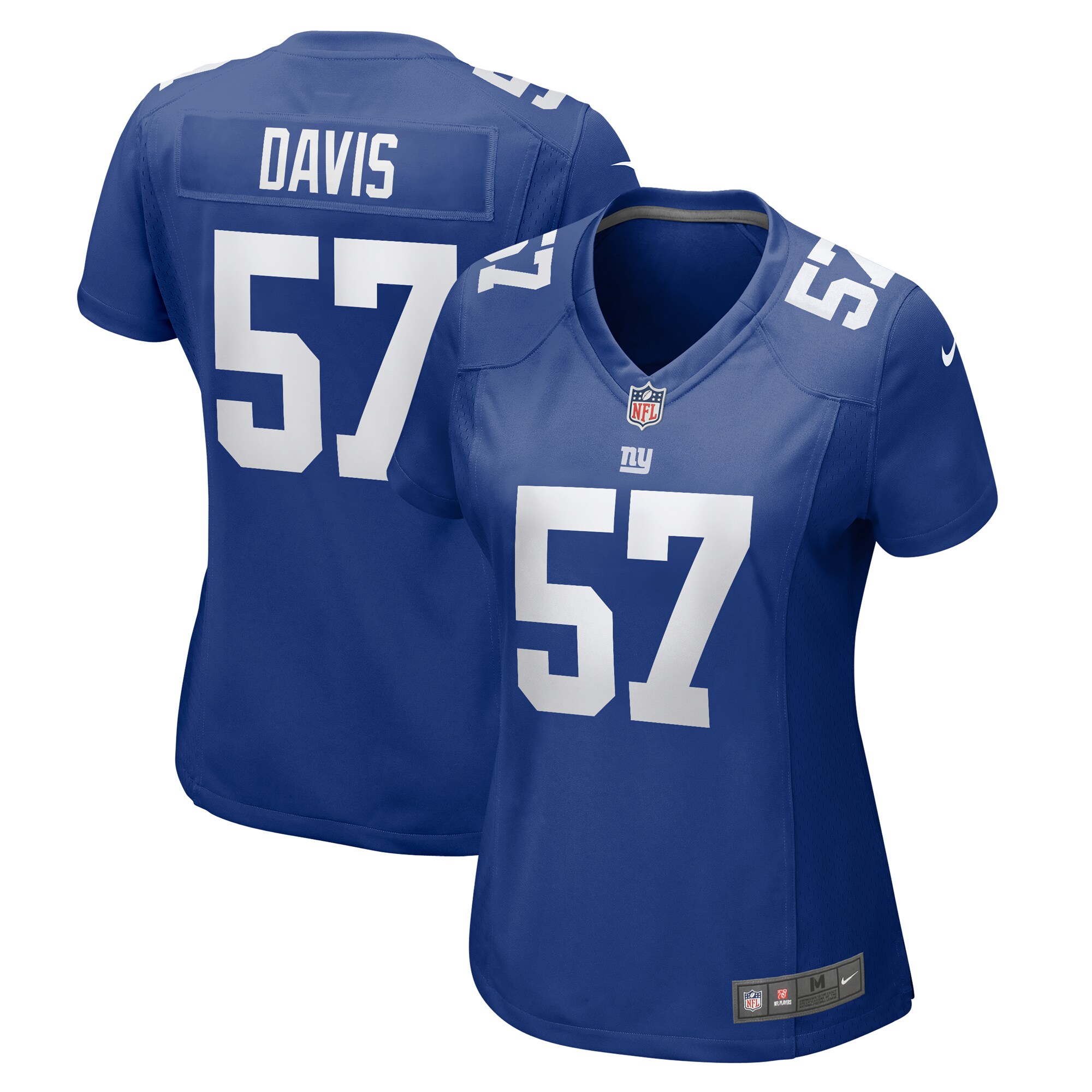 New York Giants womens nike jarrad davis royal new york giants team game jersey | Giants Shop