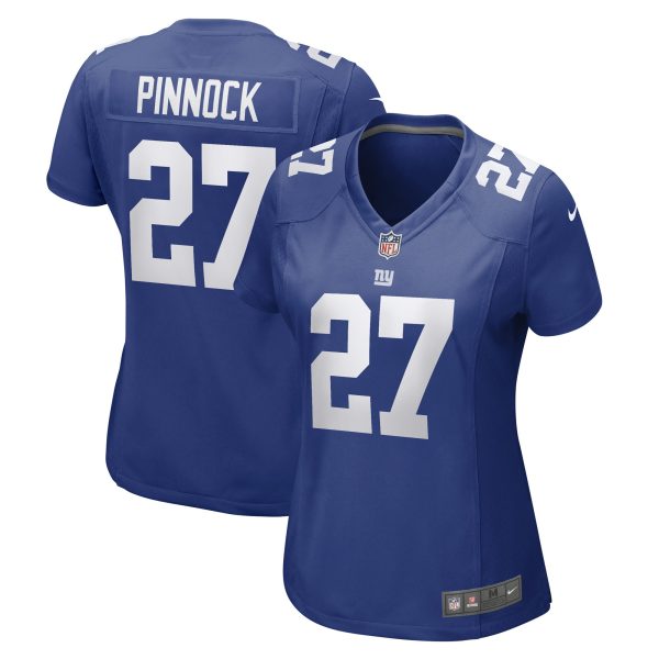 New York Giants womens nike jason pinnock royal new york giants game player jersey | Giants Shop