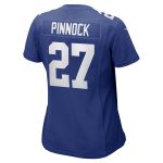 New York Giants womens nike jason pinnock royal new york giants game player jersey | Giants Shop