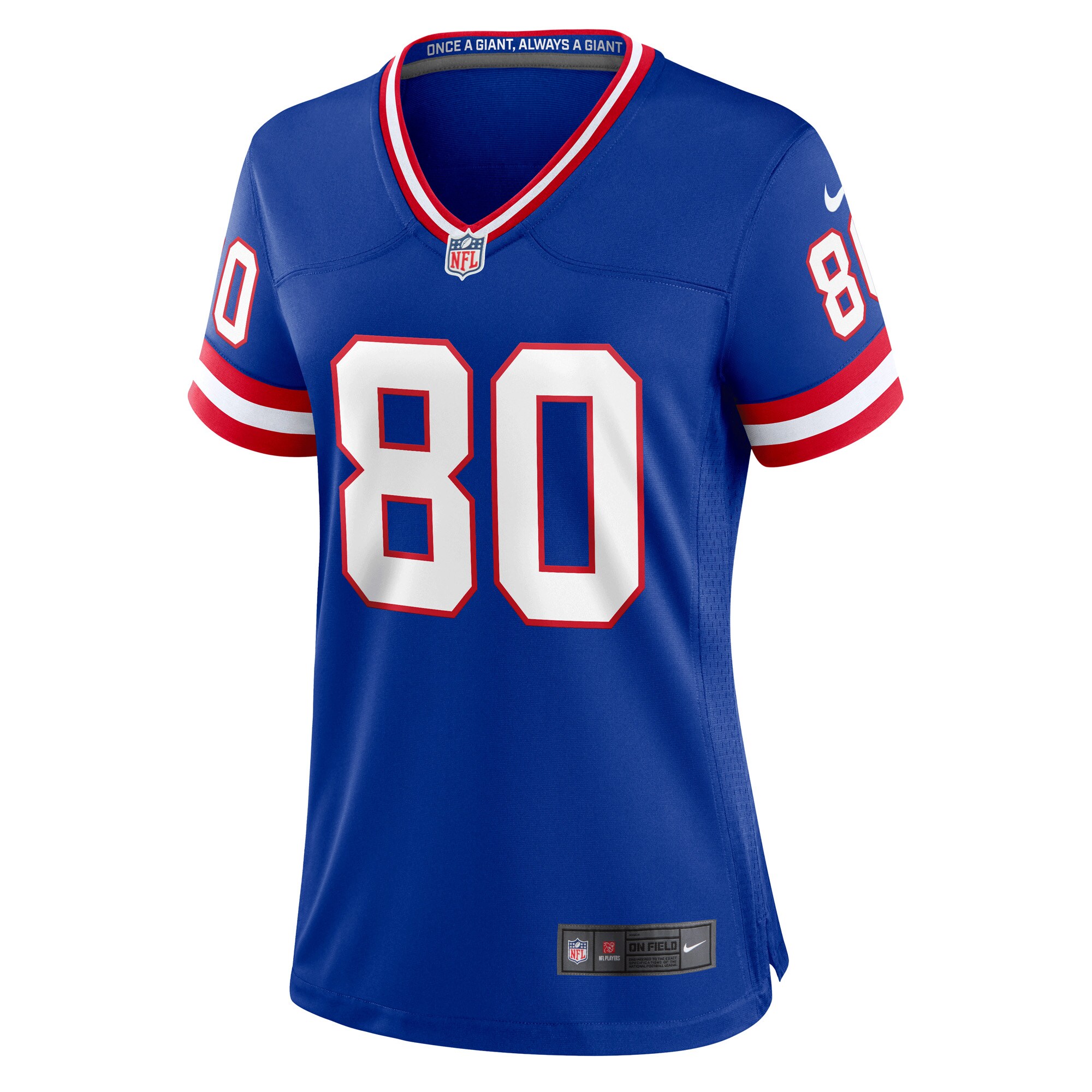 New York Giants womens nike jeremy shockey royal new york giants classic retired player game jersey | Giants Shop