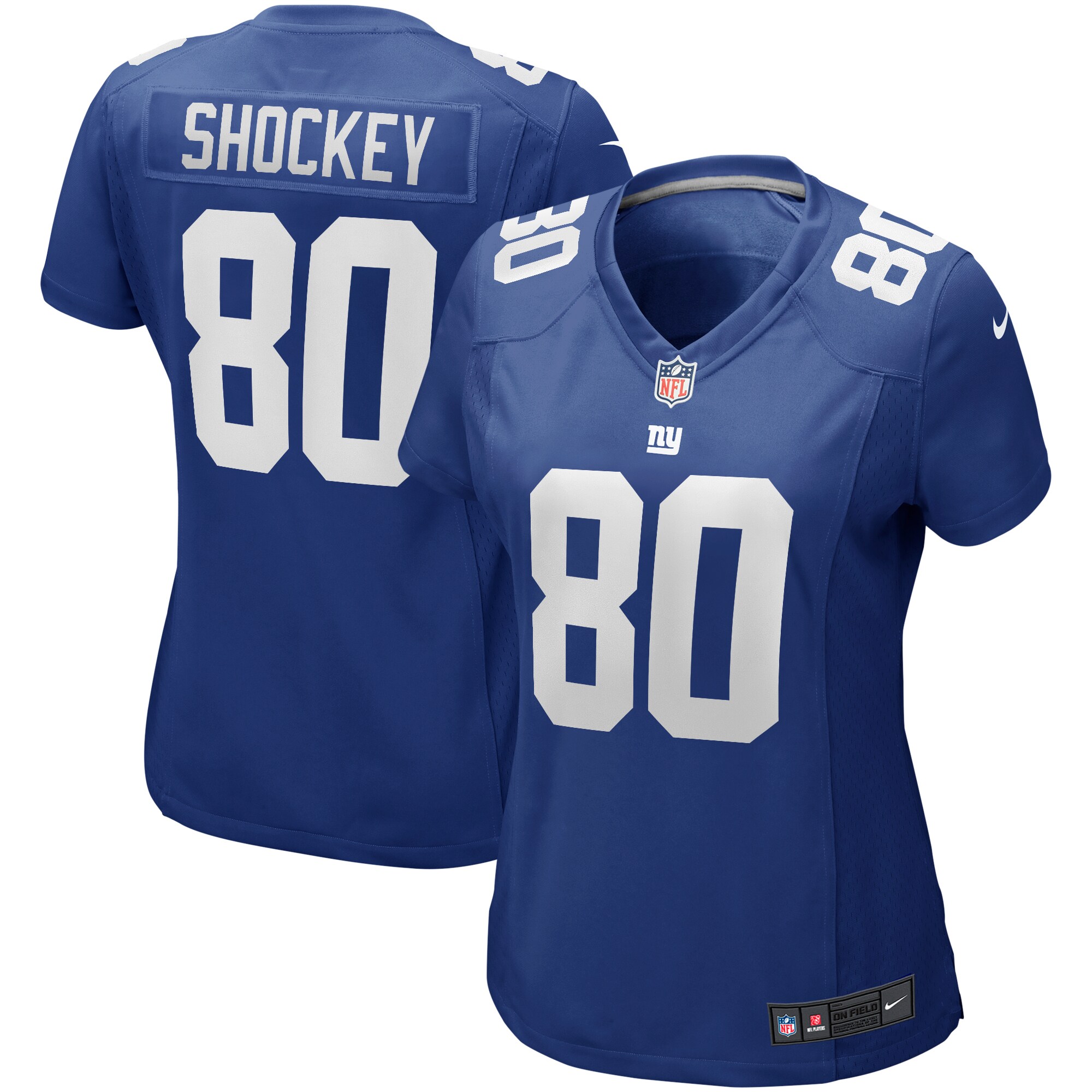 New York Giants womens nike jeremy shockey royal new york giants game retired player jersey | Giants Shop