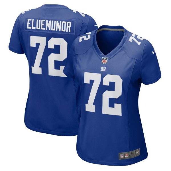 New York Giants womens nike jermaine eluemunor royal new york giants game jersey | Giants Shop