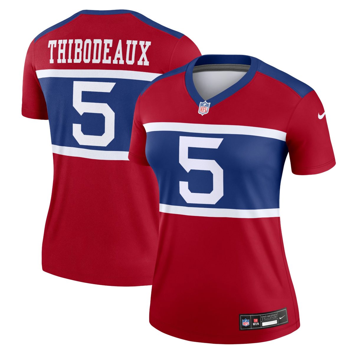 New York Giants womens nike kayvon thibodeaux red new york giants alternate legend player performance top | Giants Shop