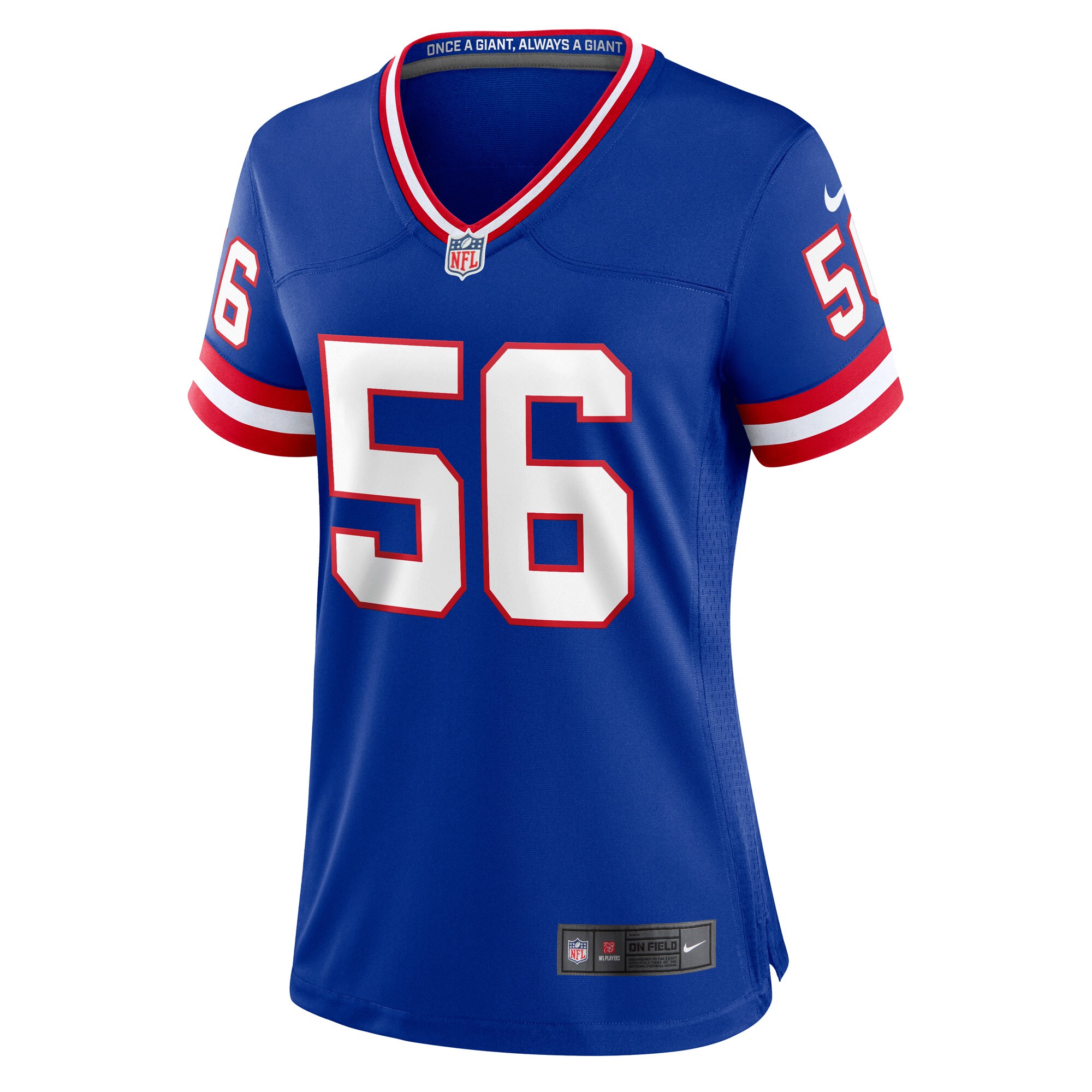 New York Giants womens nike lawrence taylor royal new york giants classic retired player game jersey | Giants Shop