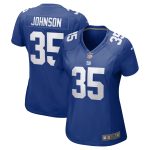 New York Giants womens nike leonard johnson royal new york giants game player jersey | Giants Shop