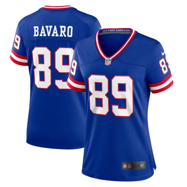 New York Giants womens nike mark bavaro royal new york giants classic retired player game jersey | Giants Shop