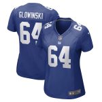 New York Giants womens nike mark glowinski royal new york giants game player jersey | Giants Shop