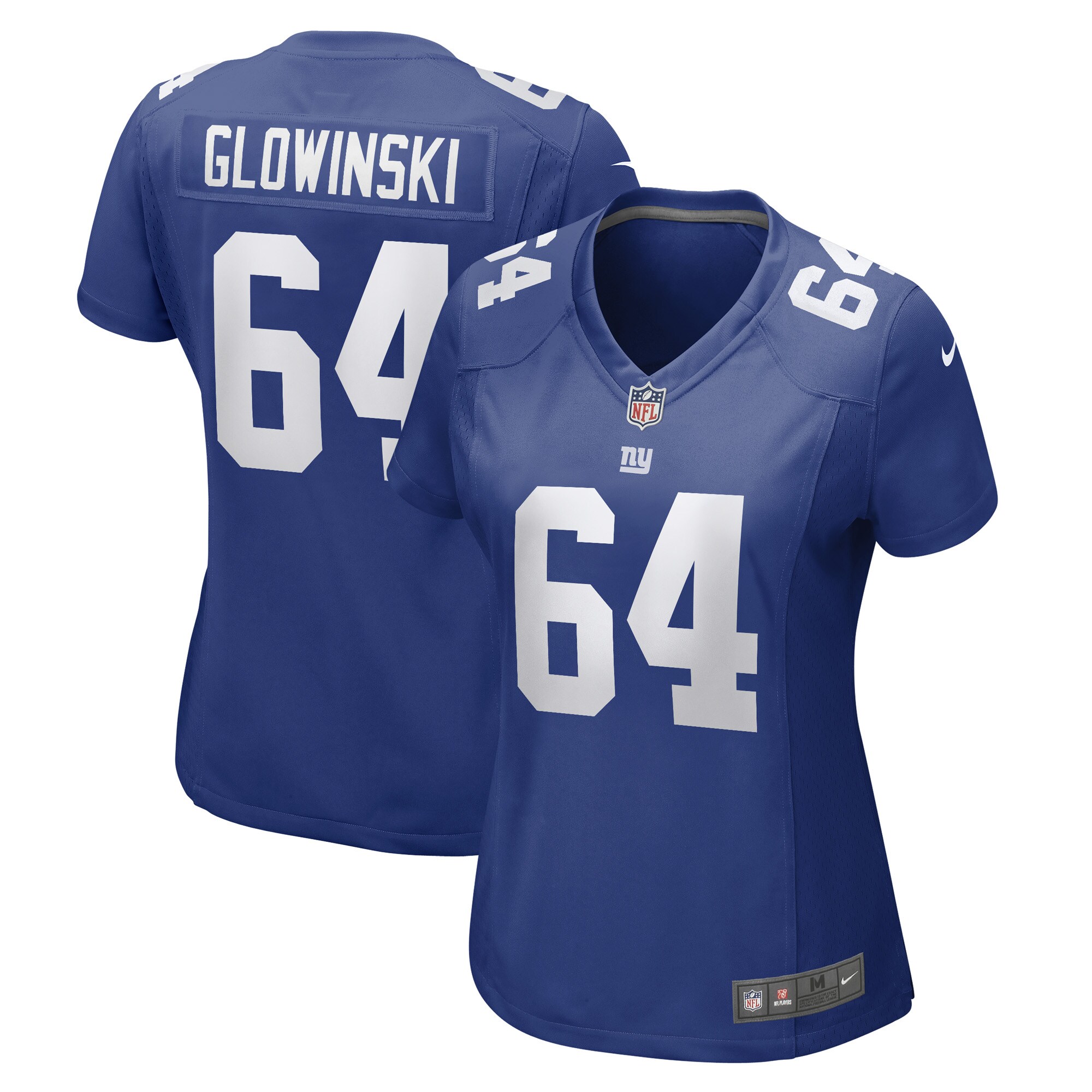 New York Giants womens nike mark glowinski royal new york giants game player jersey | Giants Shop