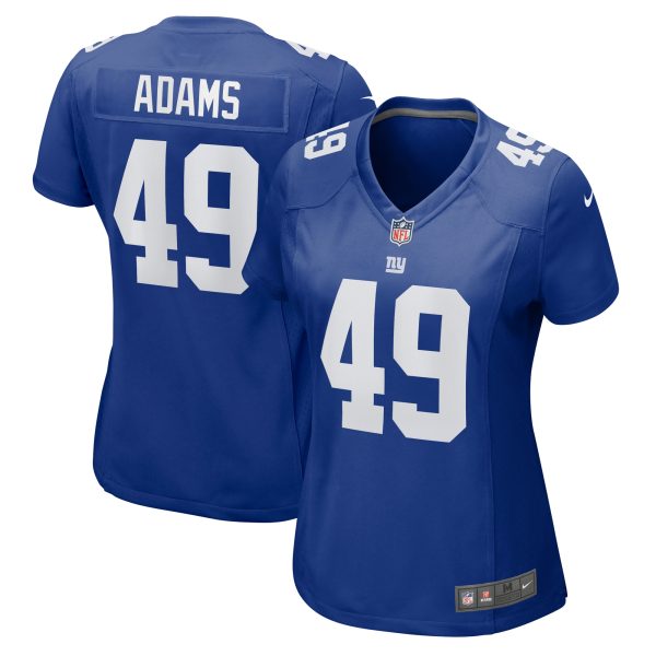 New York Giants womens nike matthew adams royal new york giants game jersey | Giants Shop