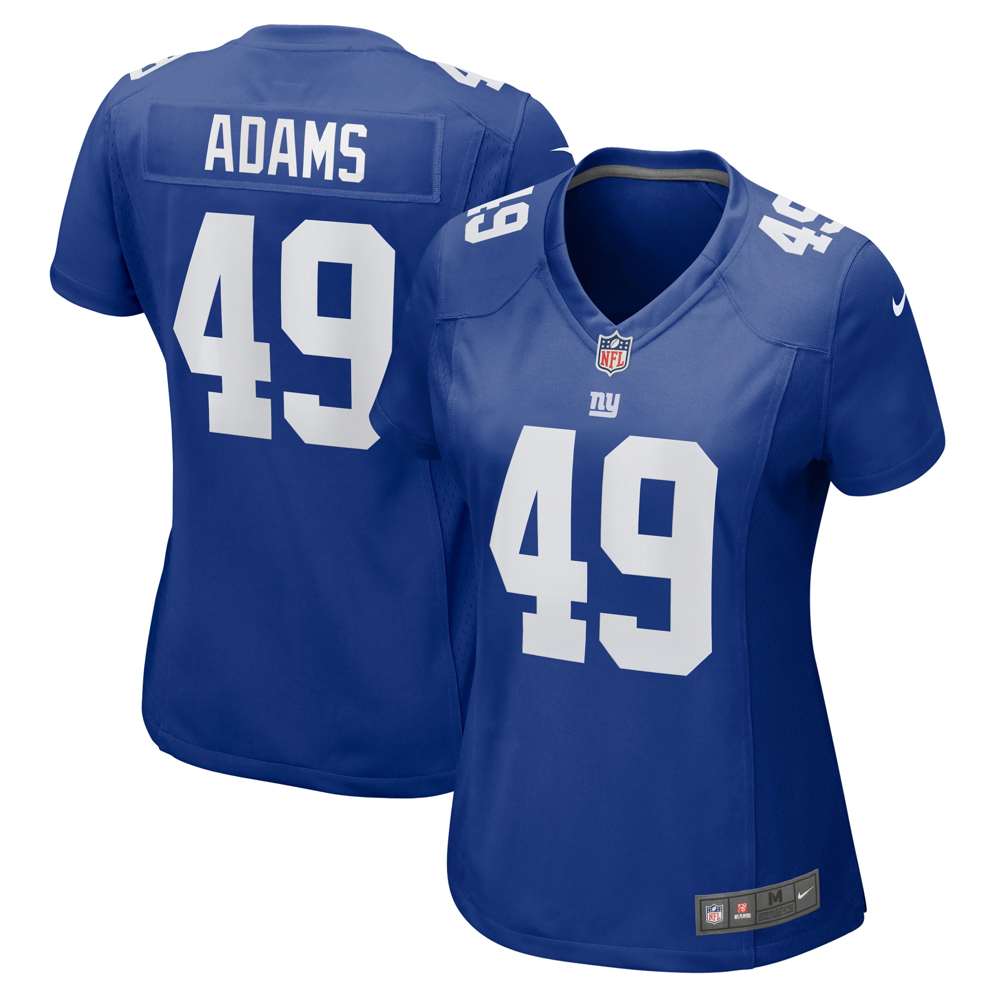New York Giants womens nike matthew adams royal new york giants game jersey | Giants Shop