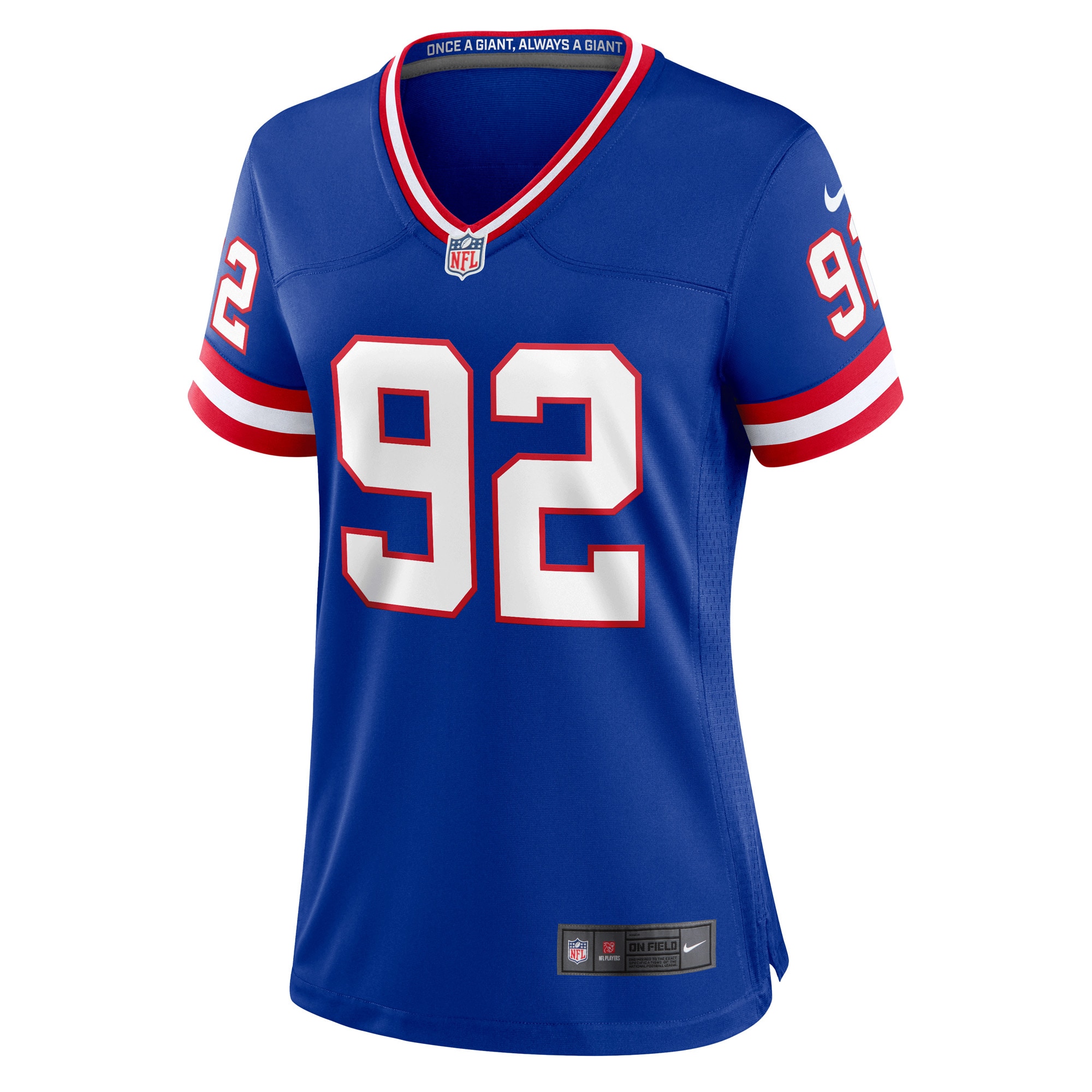 New York Giants womens nike michael strahan royal new york giants classic retired player game jersey | Giants Shop