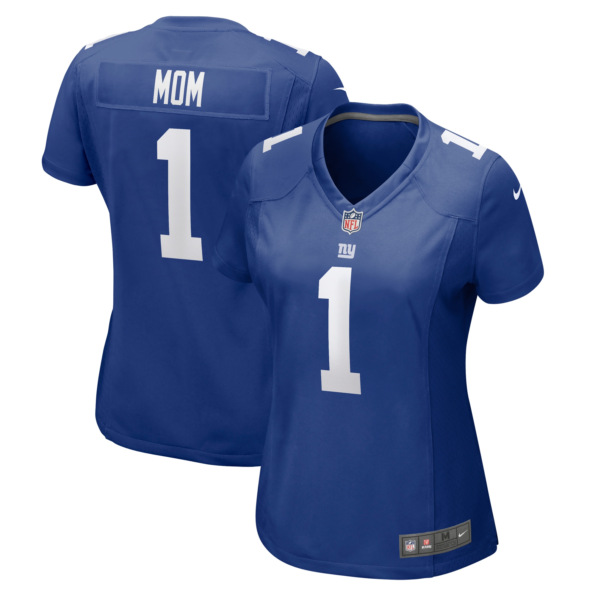 New York Giants womens nike number 1 mom royal new york giants game jersey | Giants Shop