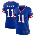 New York Giants womens nike phil simms royal new york giants classic retired player game jersey | Giants Shop