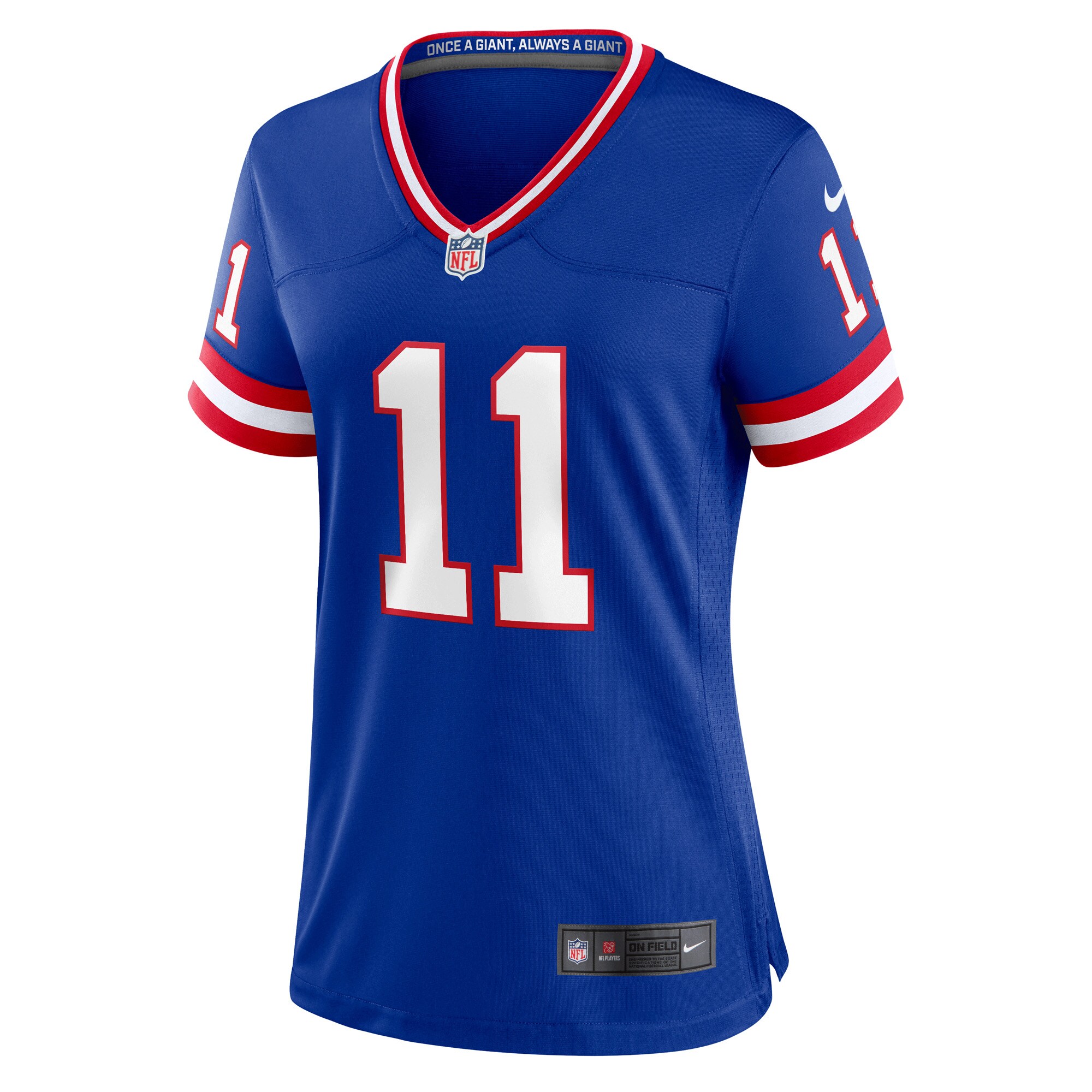 New York Giants womens nike phil simms royal new york giants classic retired player game jersey | Giants Shop