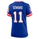 New York Giants womens nike phil simms royal new york giants classic retired player game jersey | Giants Shop