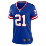 New York Giants womens nike tiki barber royal new york giants classic retired player game jersey | Giants Shop
