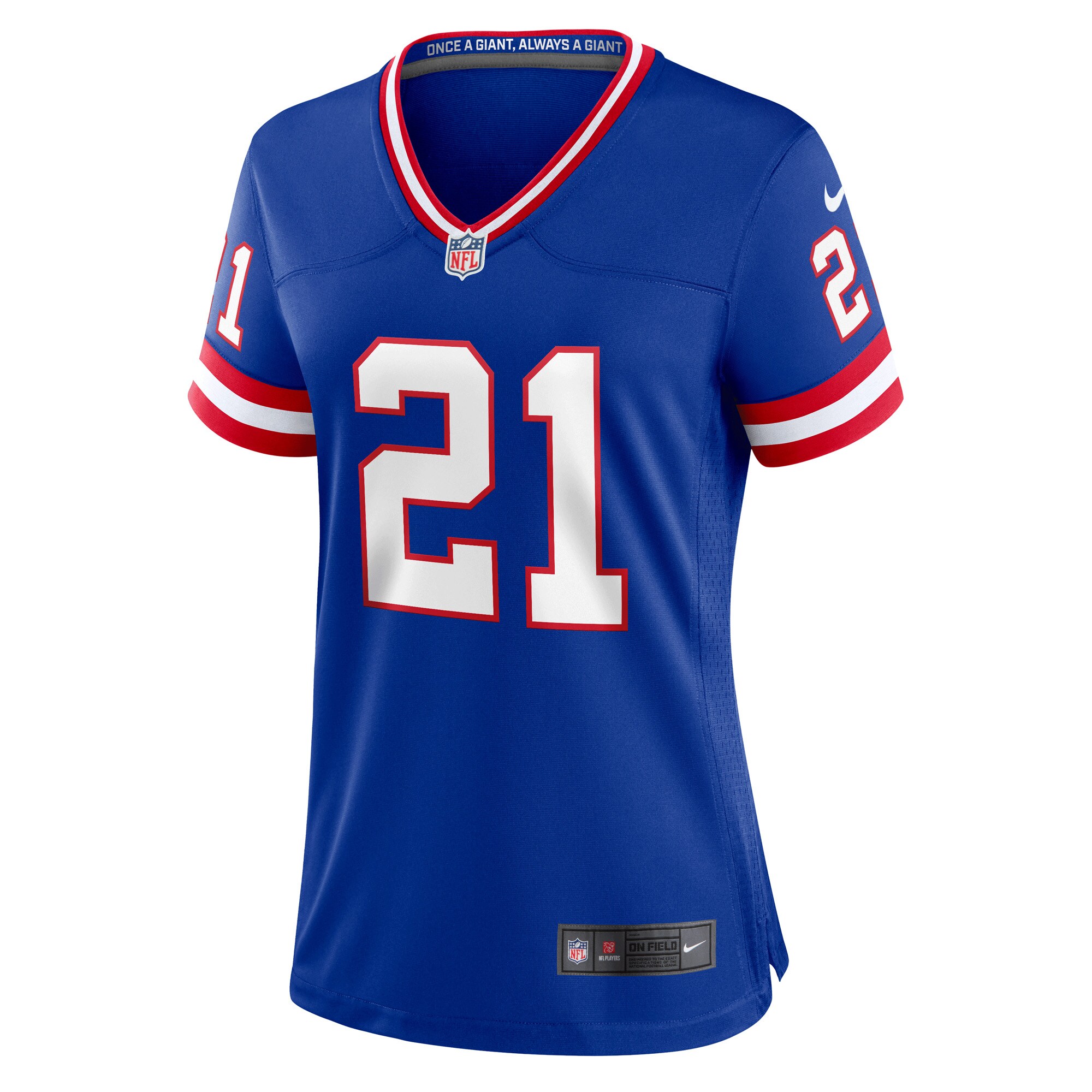 New York Giants womens nike tiki barber royal new york giants classic retired player game jersey | Giants Shop