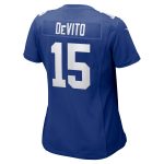 New York Giants womens nike tommy devito royal new york giants player game jersey | Giants Shop